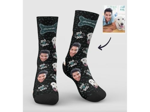 Gift Ideas For A Dog Dad - Custom Face Socks.jpg